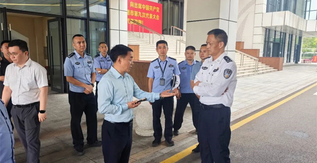 张永强实地督导检查中共常德市第九次党代会安保工作